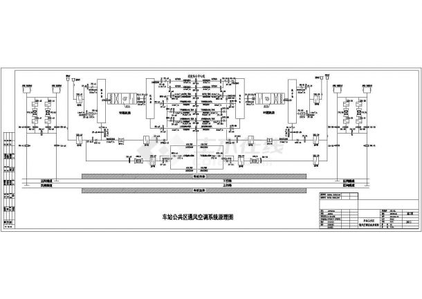 暖通设计_轨道交通三号线某站暖通施工设计CAD图纸-图一