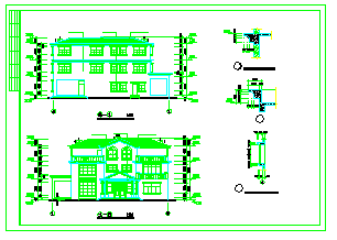 某别墅全套建筑设计施工CAD图纸-图一