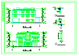 某别墅全套建筑设计施工CAD图纸_图1
