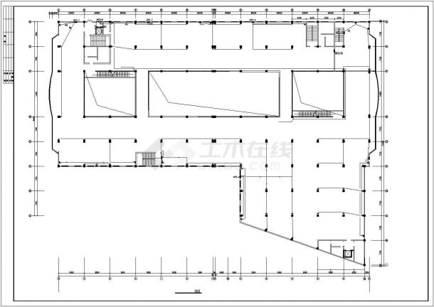 某市经典4层商场电气设计CAD布置图-图二