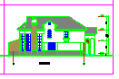两层别墅建筑cad设计方案图纸_图1