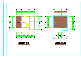 单栋小别墅建筑施工设计CAD图