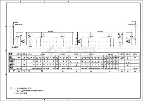 赣州配电厂低压配电CAD电气设计完整图-图二