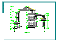 独立两层别墅建筑施工图设计_图1