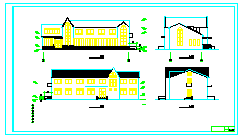 某度假村别墅建筑施工设计CAD图-图二