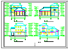 某地多层别墅CAD建筑施工设计图纸-图一