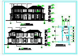 某地二层别墅全套建施设计CAD图_图1