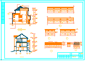 广州冠迪花园双连别墅建筑设计CAD施工全图-图一