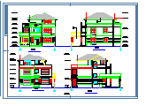 两套别墅建筑施工设计CAD图-图二
