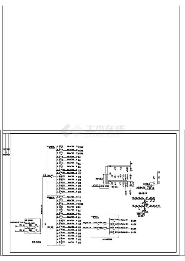 中型百货商场电气设计施工图-图二