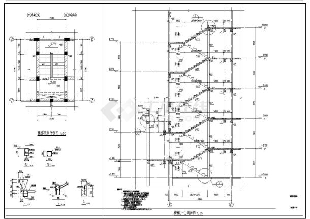 [山东]地上六层砌体结构住宅楼结构CAD建筑设计施工图-图一