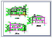 某宾馆别墅建筑设计CAD的全套施工图_图1