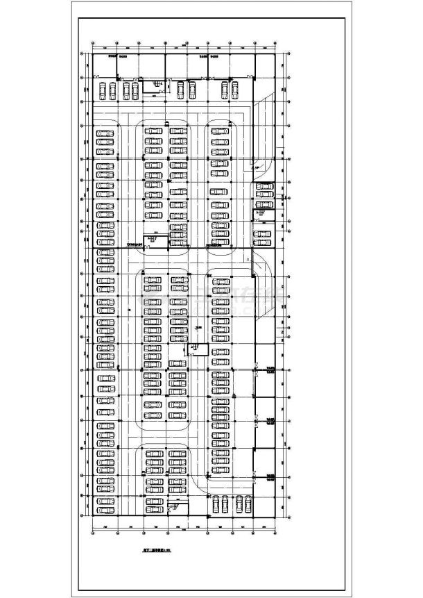 某二层商场建筑施工图（附带地下二层停车场）-图一