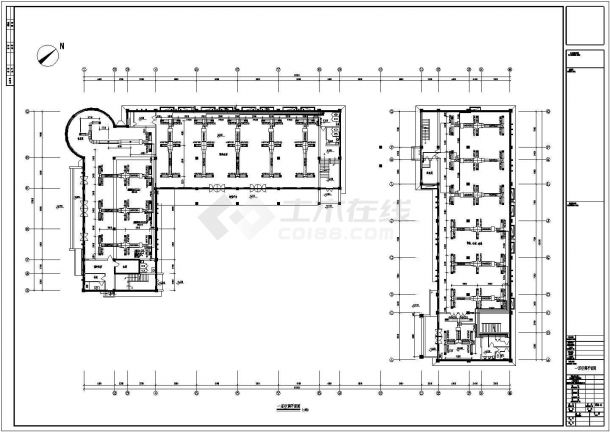空调设计_某邮政大楼空调设计CAD图纸-图二