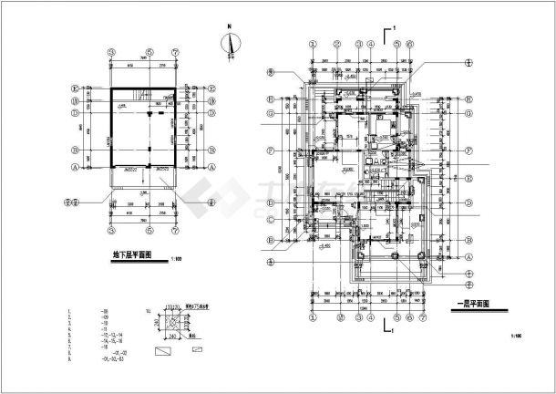 衢州市万泉新村某3层砖混结构乡村别墅建筑设计CAD图纸-图一