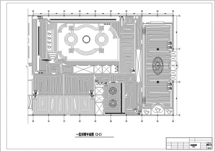 某洗浴中心地暖项目设计CAD图纸_图1