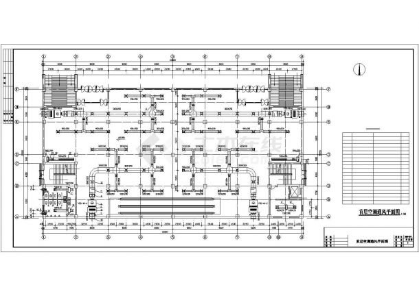 某地区中型商场中心建筑中央空调工程系统设计施工图-图二