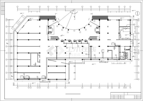 大型综合商场中央空调设计CAD图纸-图一