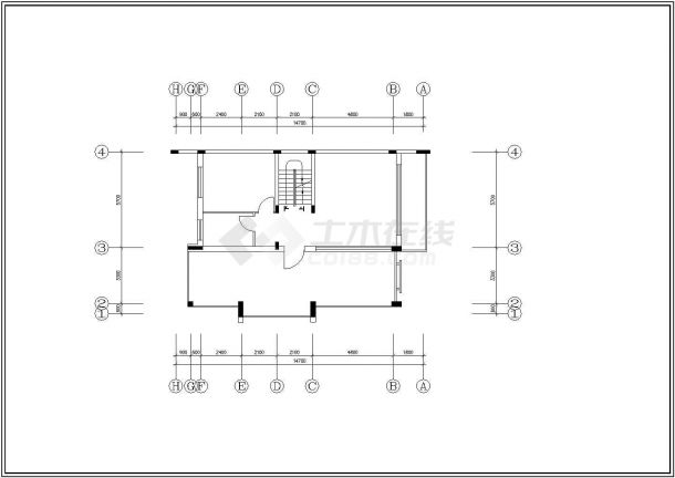 合肥市包河区某现代化村镇3层独栋私人别墅全套装修装饰设计CAD图纸-图一