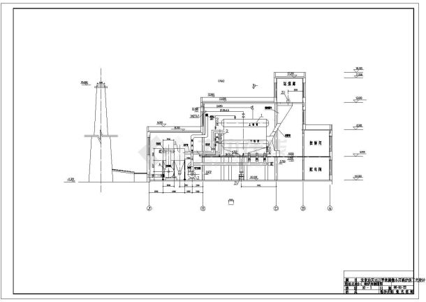 锅炉房设计_15万平米采暖锅炉房工艺设计CAD图-图一