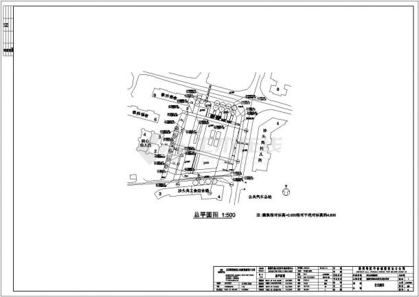 深圳市盐田区沙头角体育中心方案设计cad图纸-图一