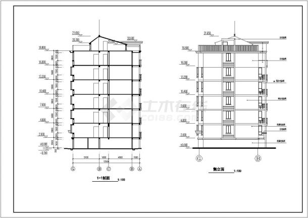 某高档小区会所全套建筑详细设计施工方案CAD图纸-图一