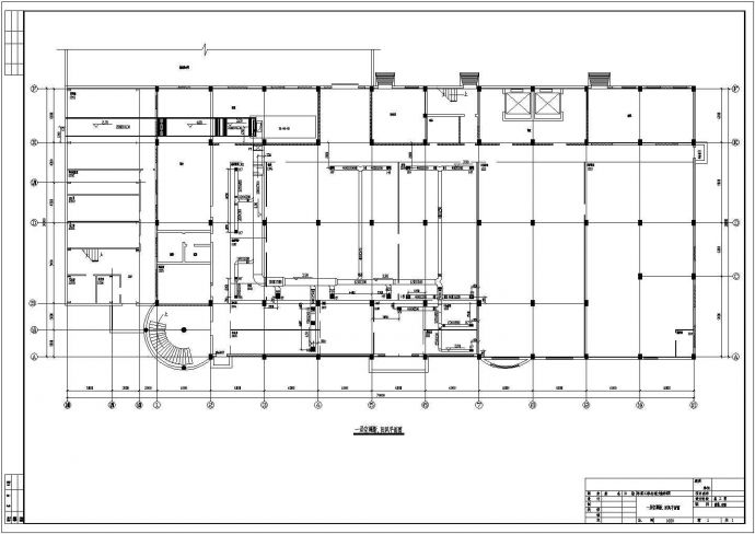 空调设计_大输液车间中央空调CAD图_图1