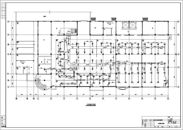 空调设计_大输液车间中央空调CAD图-图二