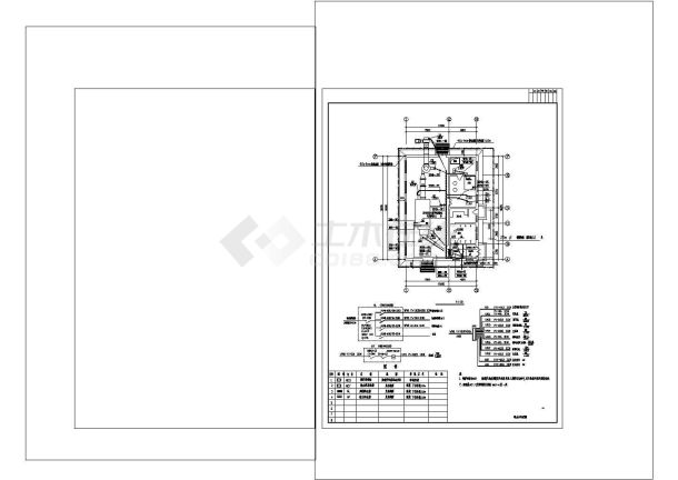 锅炉房电气CAD布置平面样图-图二