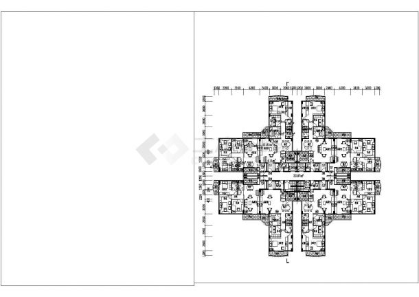某高层住宅楼小区建筑详细设计施工方案CAD图纸-图一