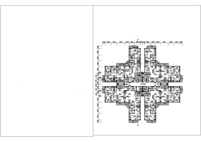 某高层住宅楼小区建筑详细设计施工方案CAD图纸_图1