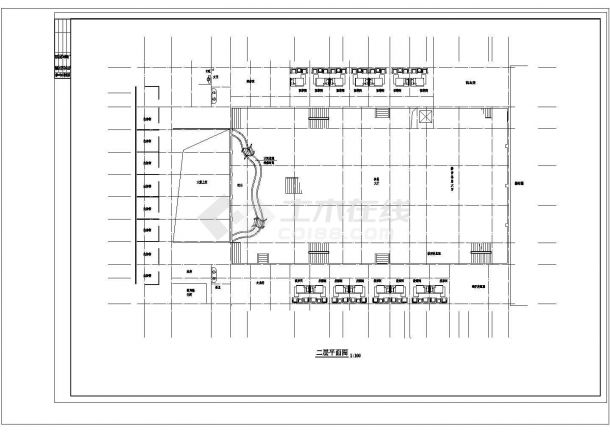 洗浴中心CAD建筑设计施工图-图一