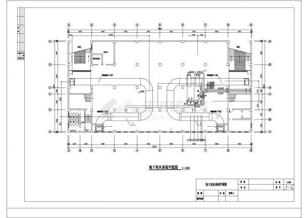 某地四层小型商场空调系统设计施工cad图（水冷活塞式冷水机组）-图二