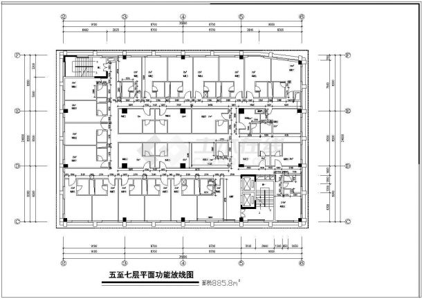 某大型高档酒店建筑详细设计施工方案CAD图纸-图二