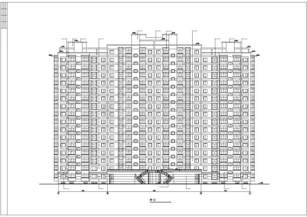 某大型房地产开发公司建筑详细设计施工方案CAD图纸-图一