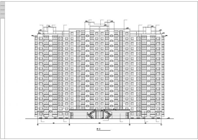 某大型房地产开发公司建筑详细设计施工方案CAD图纸_图1
