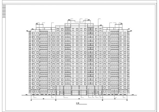 某大型房地产开发公司建筑详细设计施工方案CAD图纸-图二