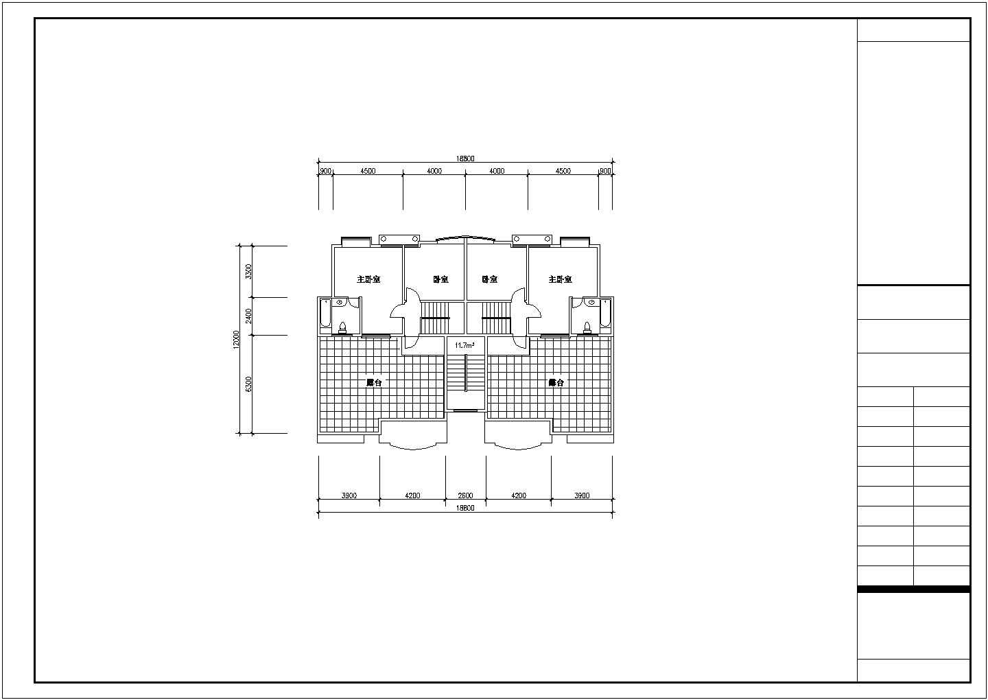 某高档住宅楼建筑户型详细设计施工方案CAD图纸
