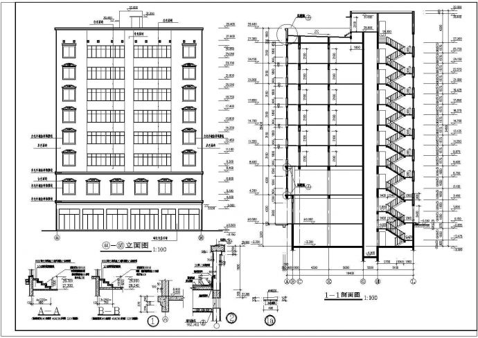 某花样年华九层住宅建筑详细设计施工方案CAD图纸_图1