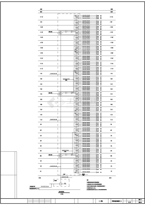 【苏州】某地高层住宅楼系统全套CAD电气设计施工图纸-图二