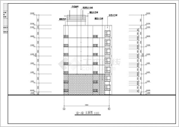 某大型集资房建筑详细设计施工方案CAD图纸-图一