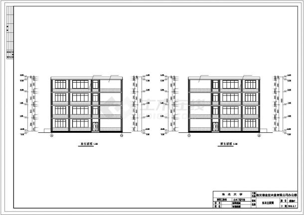 四层4000平米办公楼设计施工图（建筑图、结构图、计算书、外文翻译等资料）-图一