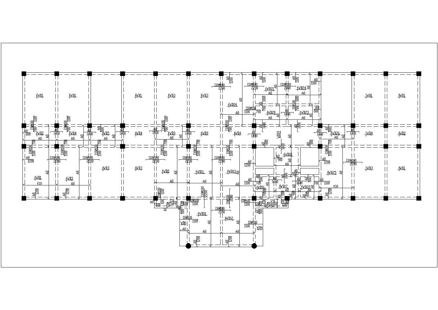 四层办公楼设计施工图（建筑结构CAD图纸、结构计算书、施工组织、施工进度计划表、施工平面图等）
