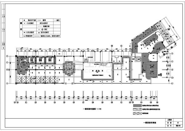 某经典大型中式餐厅建筑详细设计施工方案CAD图纸-图二