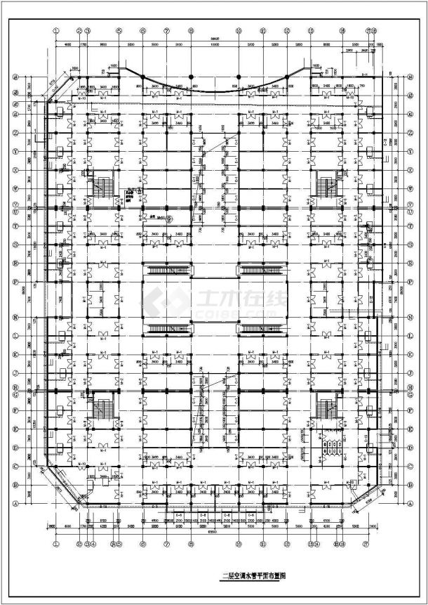 【西安】某商场中央空调设计施工CAD图纸-图二