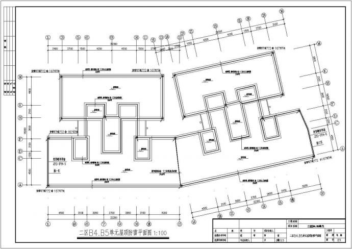 某多层住宅建筑楼强弱电CAD平面设计图(含低压配电干线系统图)_图1