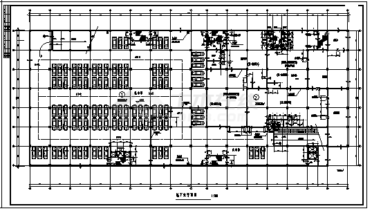商场设计_某五层带地下室商场建筑施工cad图纸-图二