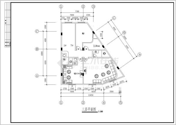 某大型现代酒店全套建筑详细设计施工方案CAD图纸-图一