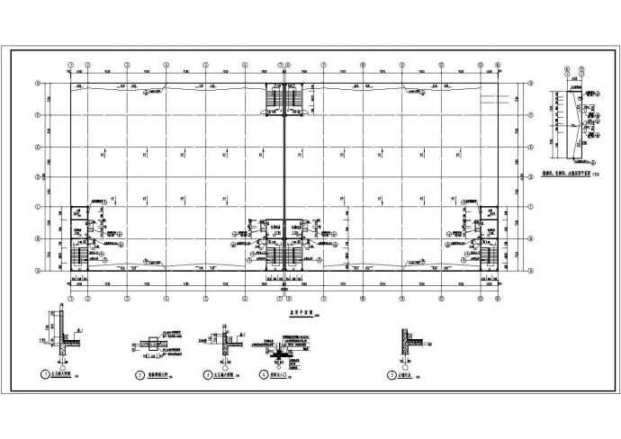 2层8800平米糖业公司厂房建筑施工图设计_图1