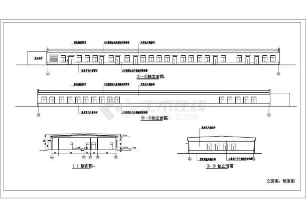 1层2155.84平米食品厂房CAD建筑设计施工图-图一